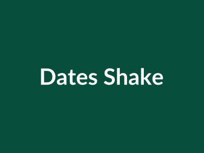 Dates & Almond Shake